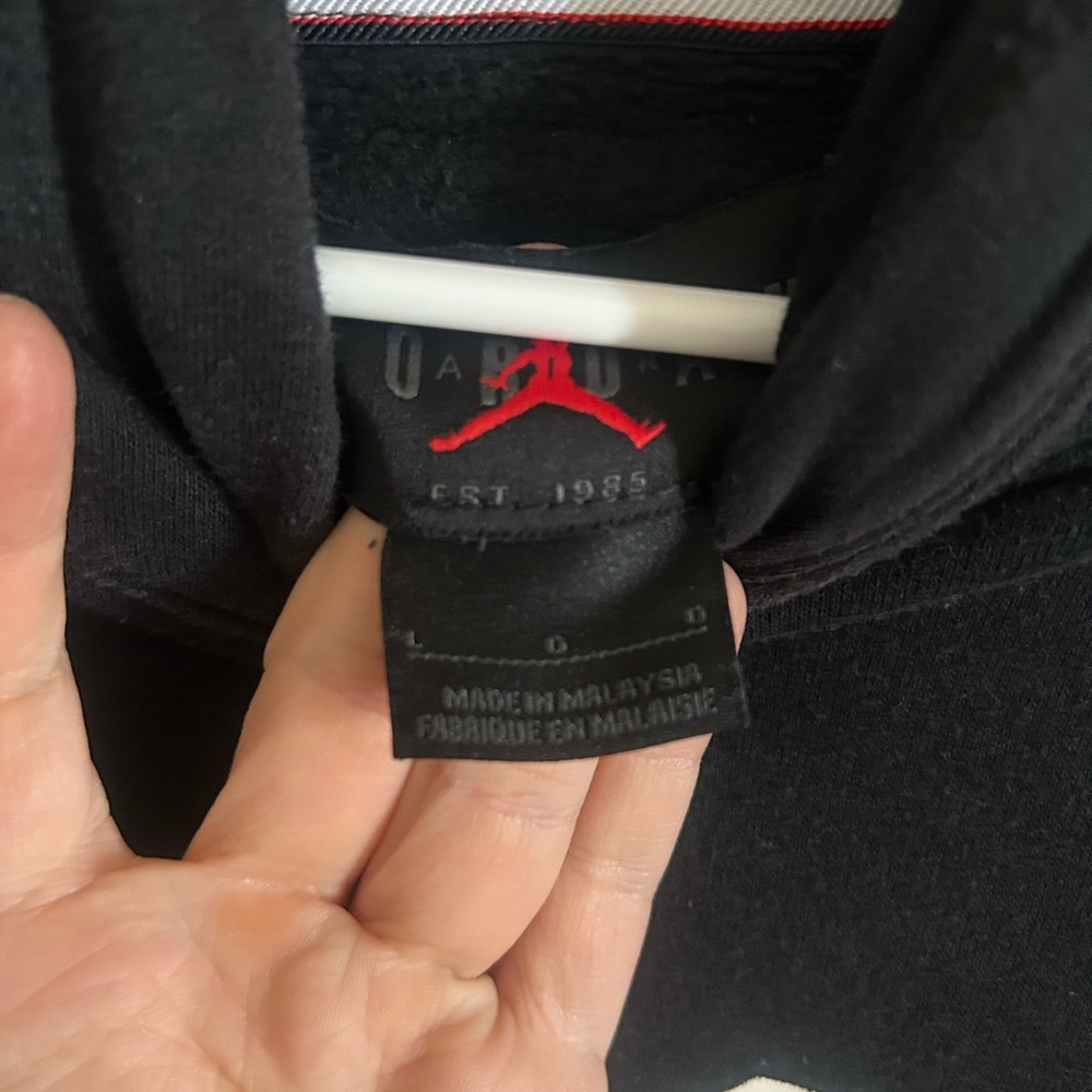 Jordan Black Hoodie with White Graphic - Picture 3 of 4